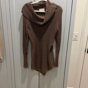 Angel Of The North Chocolate Cowl Neck Sweater